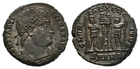 Constantine I. A.D. 307/10-337. AE , ANTIOCH, GLOR-IA EXERC-ITVS, two soldiers standing, facing, heads turned towards each other

Condition: Very Fine...