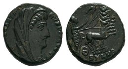Divus Constantine I, died 337. Follis (Bronze, 16 mm, 1.76 g, 12 h), Antiochia,quadriga to right

Condition: Very Fine

Weight: 2.47gr
Diameter: 13.76...