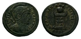 Constantine I. A.D. 307/10-337. AE , VOTIS XX, STR

Condition: Very Fine

Weight: 3.53gr
Diameter: 19.66m

From a Private Dutch Collection.