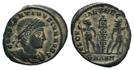 CONSTANTINE II, as Caesar. 317 AD. Æ Follis 

Condition: Very Fine

Weight: 1.37gr
Diameter: 17.16mm

From a Private Dutch Collection.