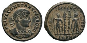 Constantius II. As Caesar, AD 324-337. Æ Follis

Condition: Very Fine

Weight: 2.48gr
Diameter: 17.89mm

From a Private Dutch Collection.