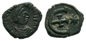 Justinian I, Pentanummium, 527-568 AD, Constantinople.

Condition: Very Fine

Weight: 2.12gr
Diameter: 12.79mm

From a Private German Collection.