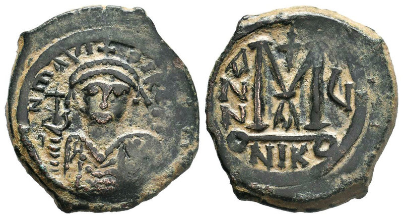 Maurice Tiberius (AD 582-602). Æ Follis, Antioch

Condition: Very Fine

Weight: ...