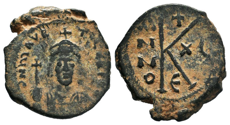 Maurice Tiberius (AD 582-602). Æ Half Follis, Antioch

Condition: Very Fine

Wei...