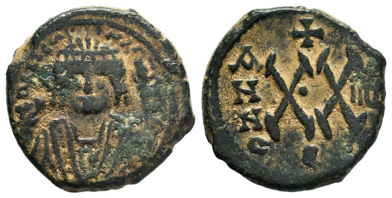 Maurice Tiberius (AD 582-602). Æ , Antioch

Condition: Very Fine

Weight: 6.56gr...