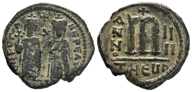 Phocas and Leontia (602-610 AD). AE Follis. Theoupolis (Antioch).

Condition: Ve...
