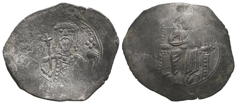 Alexius I Comnenus Billon . Constantinople, AD 1092-1118. Christ enthroned to fr...