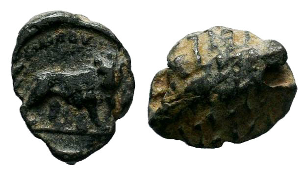 UNCERTAIN. 3rd century BC-1st century AD. PB Tessera 

Condition: Very Fine

Wei...