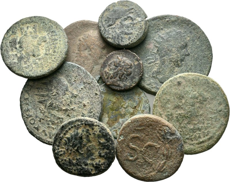 Lot of 10 x mixed Roman-greek coins / SOLD AS SEEN, NO RETURN ACCEPTED!!!