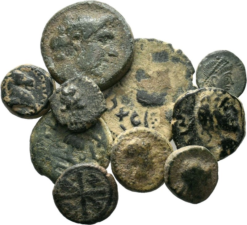 Lot of 10 x mixed roman - greek coins / SOLD AS SEEN, NO RETURN ACCEPTED!!!