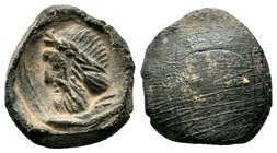 Ancient Greek Terracotta Ticket
Condition: Very Fine

Weight: 1,66 gr
Diameter: 19,55 mm