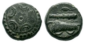 Kings of Macedon. Uncertain mint. Alexander III "the Great" 336-323 BC .AE bronze

Condition: Very Fine

Weight: 3.72 gr
Diameter: 13.26 mm