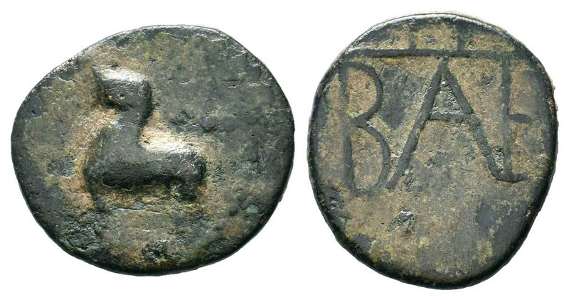 KINGS OF BOSPOROS. Polemo I. Circa 37-8 BC. AE bronze

Condition: Very Fine

Wei...