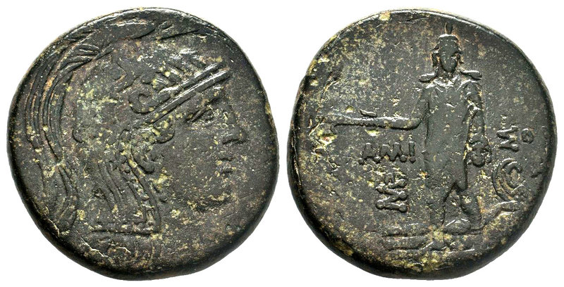 Pontos. Amisos. Time of Mithradates VI Eupator circa 120-100 BC.AE Bronze 

Cond...