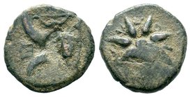 Pontos. Uncertain mint. Time of Mithradates VI Eupator circa 130-100 BC. AE bronze

Condition: Very Fine

Weight: 5.10 gr 
Diameter: 19.73 gr