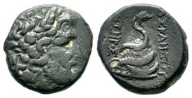 Mysia.Pergamum. Asklepios - Serpent .200-20 BC. AE Bronze 

Condition: Very Fine

Weight: 9.61 gr
Diameter: 21.04 mm