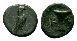 Aeolis. Kyme. 320-250 BC.AE bronze

Condition: Very Fine

Weight: 0.81 gr
Diameter: 10.56 mm
