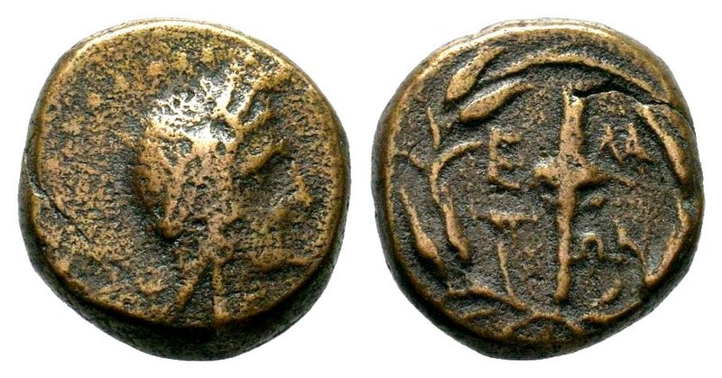 Aeolis. Elaia 400 BC.AE Bronze 

Condition: Very Fine

Weight: 4.11 gr
Diameter:...