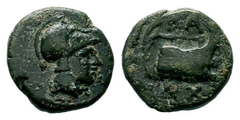 Aeolis. Elaia 400 BC.AE Bronze 

Condition: Very Fine

Weight: 1.56 gr
Diameter:...