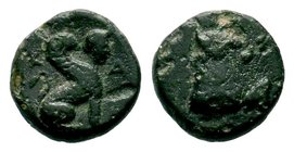 Caria. Kaunos circa 350-300 BC.AE Bronze ü

Condition: Very Fine

Weight: 1.27 gr
Diameter: 10.89 mm