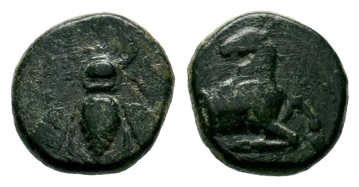 Ionia. Ephesos circa 390-300 BC. AE bronze

Condition: Very Fine

Weight: 1.64 g...