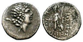 KINGS of CAPPADOCIA. Ariarathes IX Eusebes Philopator. Circa 100-85 BC. AR Drachm 

Condition: Very Fine

Weight: 4.28 gr
Diameter: 18.36 mm