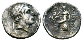 Seleukid Kings of Syria. Antiochos III Megas (223-187 BC). AR Drachm 

Condition: Very Fine

Weight: 3.85 gr
Diameter: 18 mm