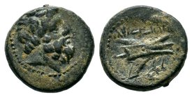 Phoenicia - Arados - Galley Hemichalkon. 125 BC.AE bronze

Condition: Very Fine

Weight: 3.43 gr
Diameter: 15.90 mm