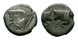 Caria, Uncertain, c. 5th century BC. AR Tetartemorion 

Condition: Very Fine

Weight: 0.28 gr
Diameter:7.15 gr