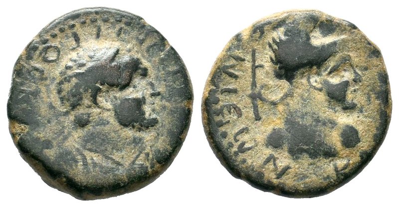 LYCAONIA. Iconium. Titus, as Caesar, 69-79. Assarion Obverse: Laureate and cuira...