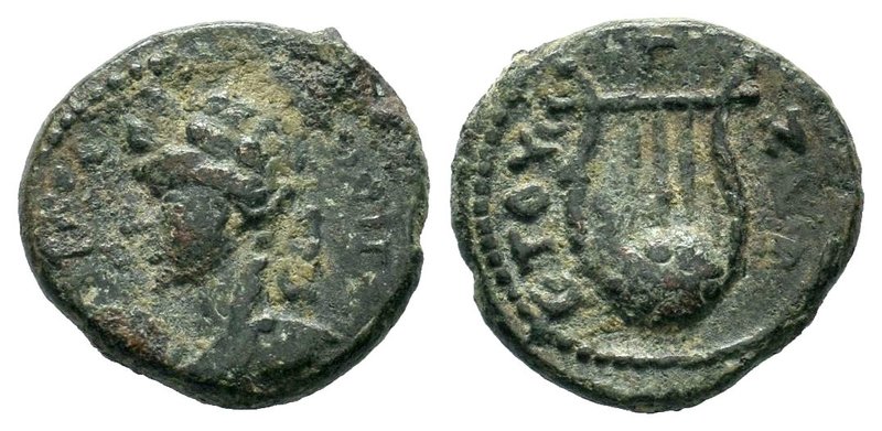 Seleukis and Pieria, Antioch Æ Dichalkon. Pseudo-autonomous issue, time of Hadri...