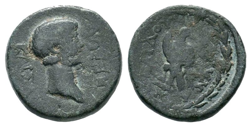 LYDIA. Cilbiani Superiores. Nero (54-68). Ae. Au- Anton-, son of Poulichros, mag...