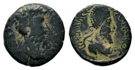 MESOPOTAMIA. Edessa. Septimius Severus.AD 193-211. with Abgar VIII. AE bronze

Condition: Very Fine

Weight: 4.68 gr
Diameter: 18.78 mm