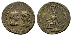MESOPOTAMIA, Nisibis. Gordian III, with Tranquillina. 238-244 AD. Æ 

Condition: Very Fine

Weight: 21.03 gr
Diameter: 31.59 mm