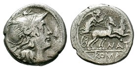C. Aburius Geminus AR Denarius. Rome, 134 BC. 

Condition: Very Fine

Weight: 3.45 gr
Diameter: 18 mm