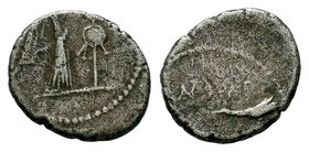 BRUTUS. 42 BC. AR Quinarius

Condition: Very Fine

Weight: 1.70 gr
Diameter: 14 mm