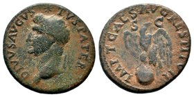 Augustus (27 BC-AD 14). AE as 

Condition: Very Fine

Weight: 8.37 gr
Diameter: 27 mm