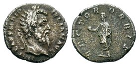 Didius Julianus (AD 193). AR denarius, MP] CAES M DID SEV - ER IVLIAN AVG. Laureate head of Julianus right. Reverse: RECTOR ORBIS S C. Julianus standi...