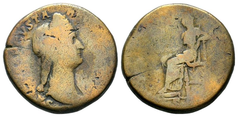 Sabina (Hadrian, 117-138), Sestertius, Rome, AD 128-136, AE

Condition: Very F...