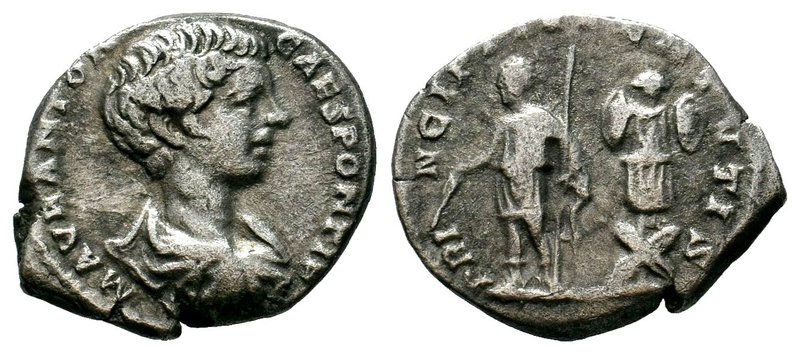 Geta. As Caesar, A.D. 198-209. AR denarius 

Condition: Very Fine

Weight: 2.44 ...