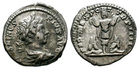 Geta. As Caesar, A.D. 198-209. AR denarius 

Condition: Very Fine

Weight: 3.11 gr
Diameter: 18.42 mm