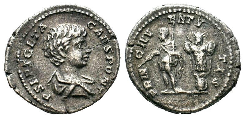 Geta. As Caesar, A.D. 198-209. AR denarius 

Condition: Very Fine

Weight: 2.89 ...