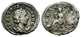 Herennia Etruscilla AR Antoninianus. Rome, AD 249-251. 

Condition: Very Fine

Weight: 3.46 gr
Diameter: 23.38 mm