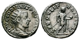 Gordian III AR Antoninianus. Rome, AD 241-243.

Condition: Very Fine

Weight: 4.60 gr
Diameter: 21.23 mm
