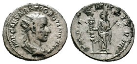 Gordian III AR Antoninianus. Rome, AD 241-243.

Condition: Very Fine

Weight: 4.04 gr
Diameter: 22.84 mm