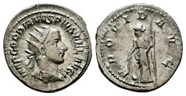 Gordian III AR Antoninianus. Rome, AD 241-243.

Condition: Very Fine

Weight: 4.38 gr
Diameter: 23 mm