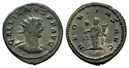 Gallienus AR Antoninianus. AD 255-259.

Condition: Very Fine

Weight: 3.76 gr
Diameter: 22 mm