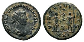Numerian - Jupiter Antoninianus 283-284 AD.

Condition: Very Fine

Weight: 4.64 gr
Diameter: 20 mm