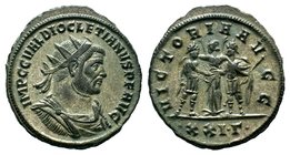 Diocletian Æ Silvered Antoninianus. AD 293-295. 

Condition: Very Fine

Weight: 4.30 gr
Diameter: 24 mm
