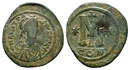 ANASTASIUS (491-518). Follis. Constantinople.

Condition: Very Fine

Weight: 16.91 gr
Diameter: 40.42 mm
